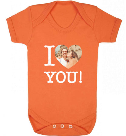 I love you baby vest orange 18-24 months