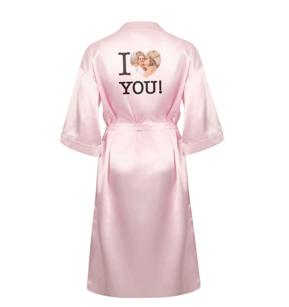 I love you XL/XXL pink ladies dressing gown size 16/18