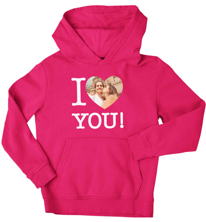 I love you children's pink hoodie 12-13 Years