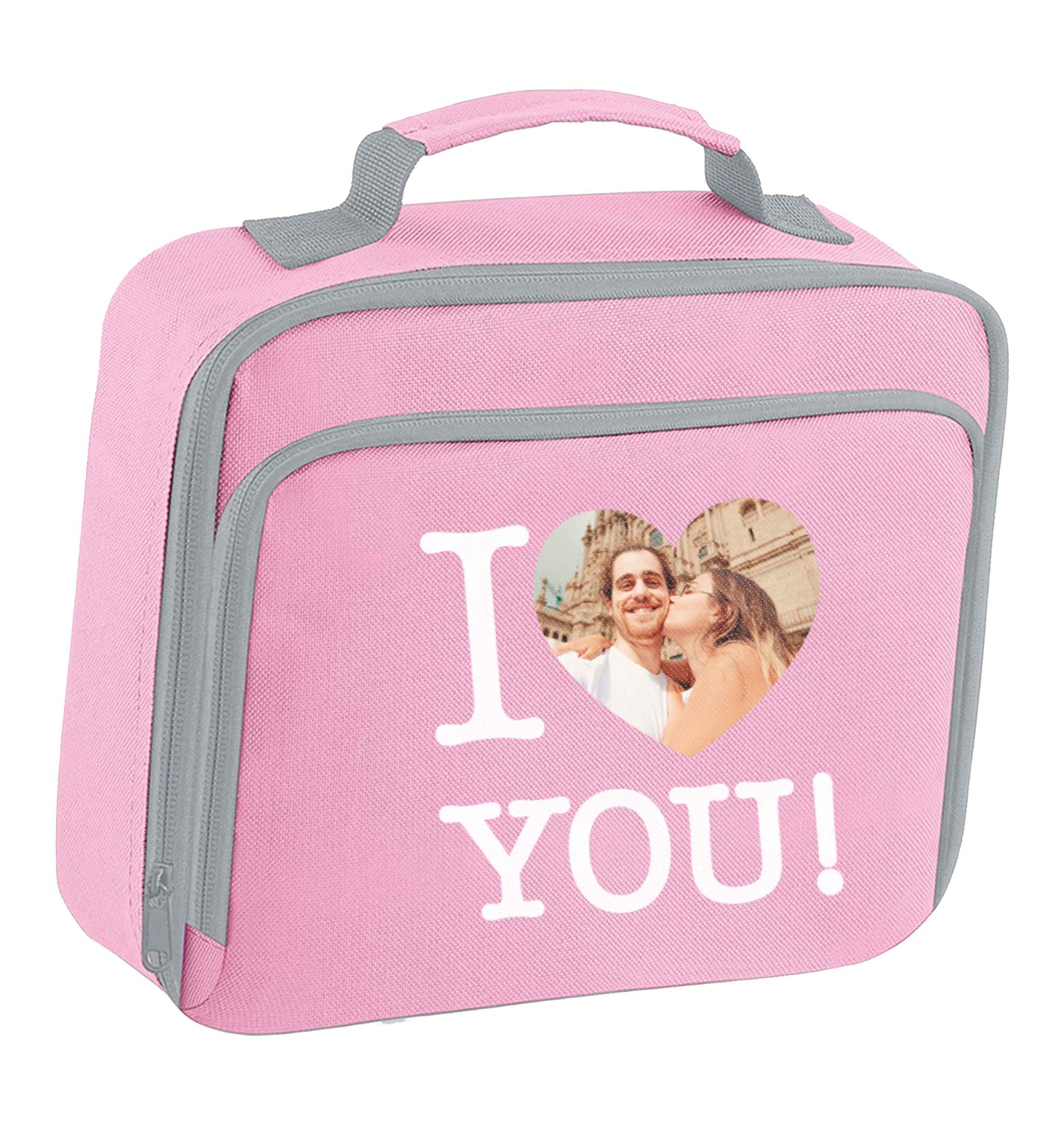 I love you insulated pink lunch bag cooler