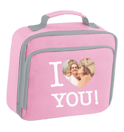 I love you insulated pink lunch bag cooler