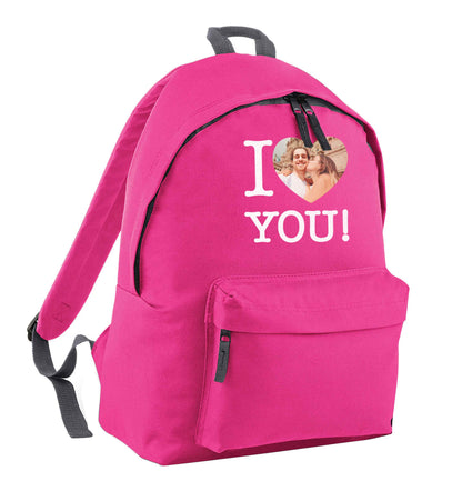 I love you pink adults backpack