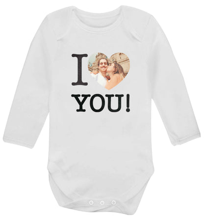 I love you baby vest long sleeved white 6-12 months