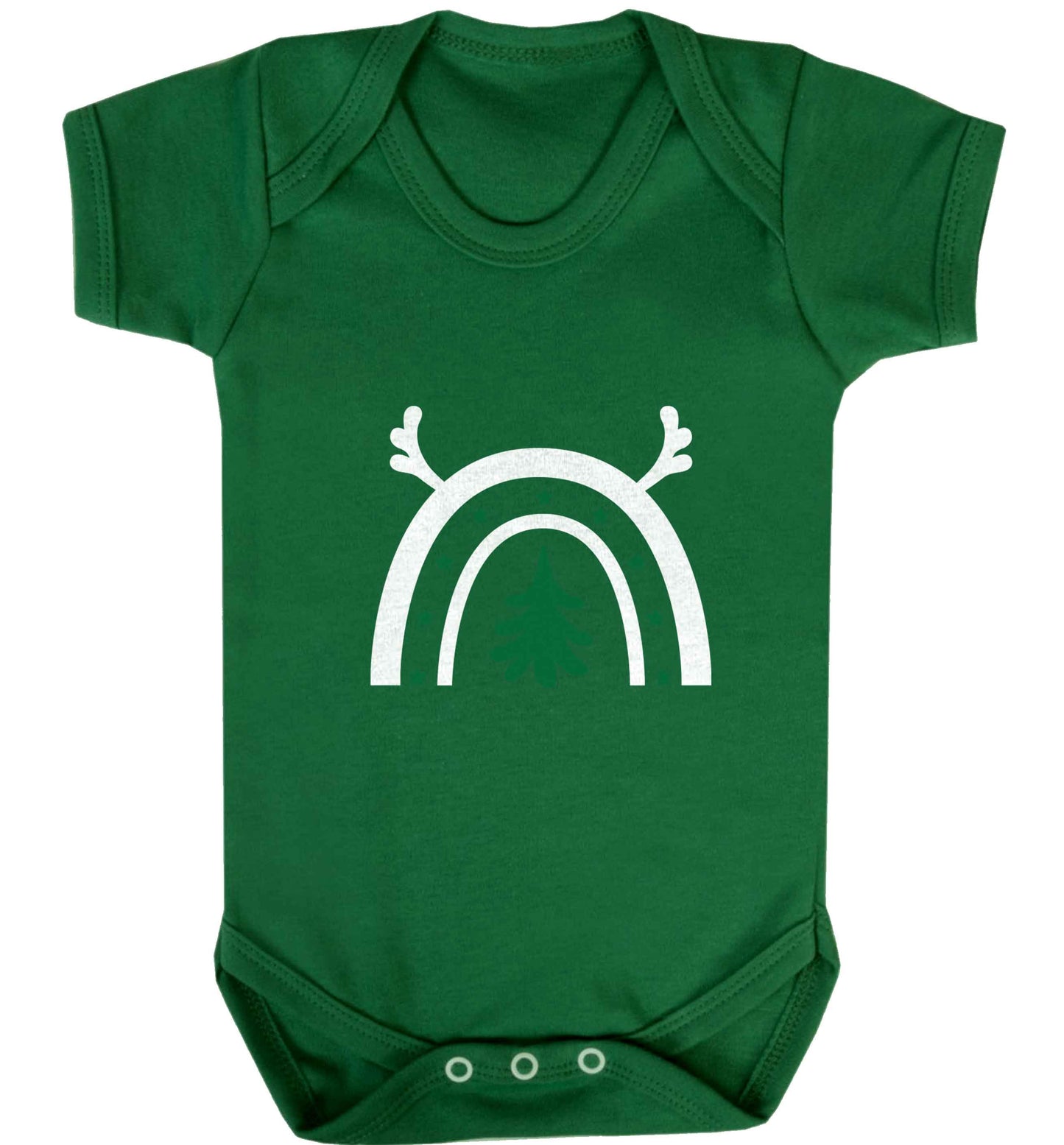 Christmas rainbow baby vest green 18-24 months
