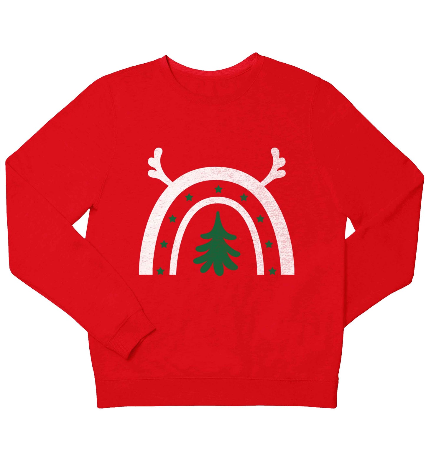 Christmas rainbow children's grey sweater 12-13 Years