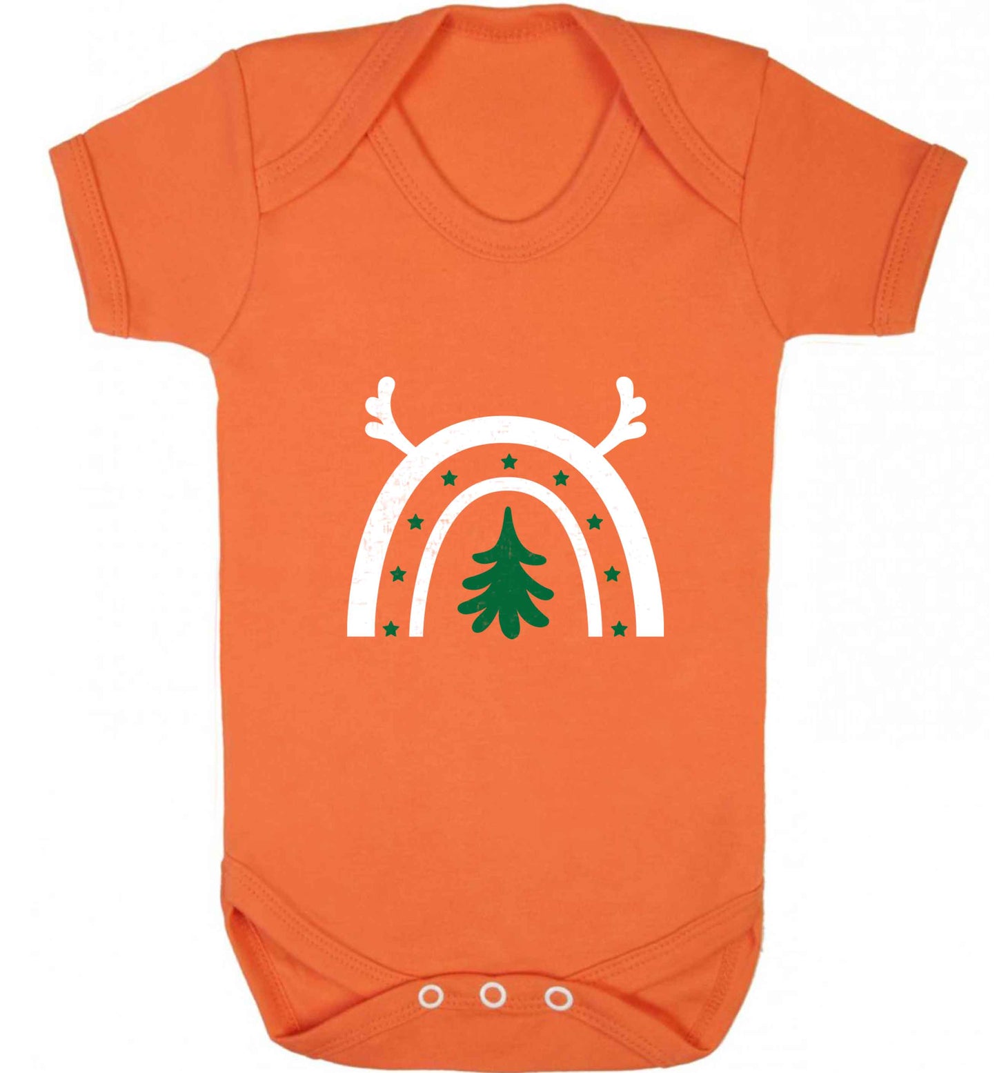Christmas rainbow baby vest orange 18-24 months
