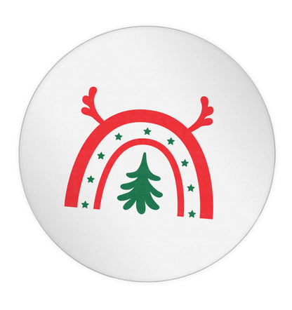 Christmas rainbow 24 @ 45mm matt circle stickers