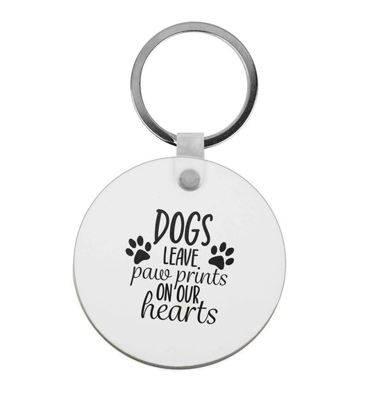 Dog leave paw prints on our hearts | Keyring