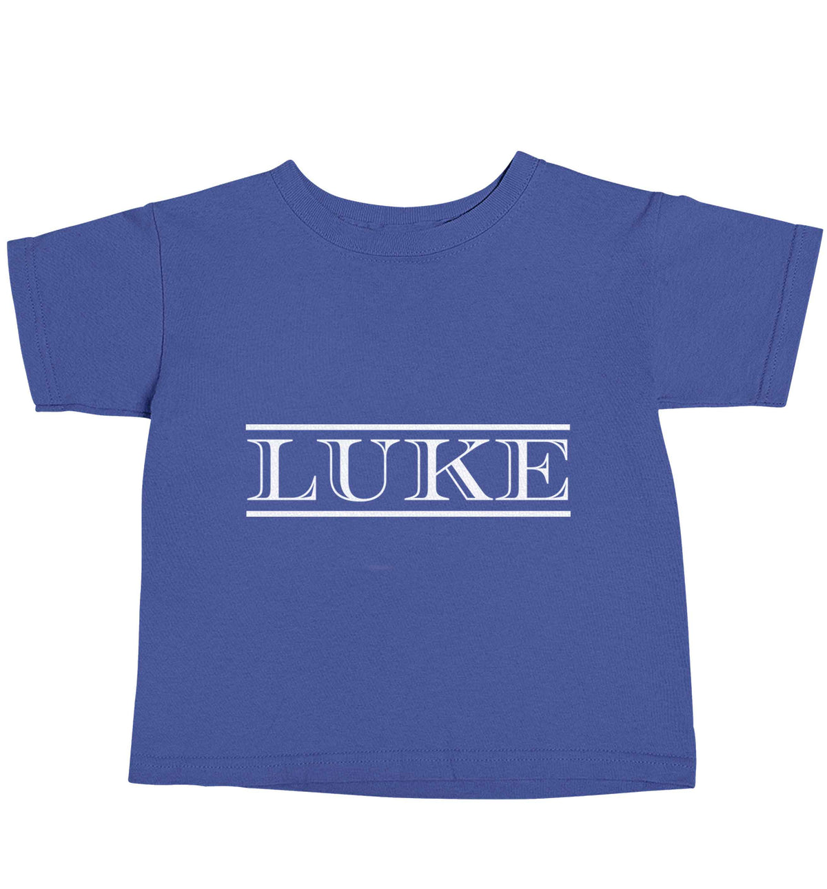 Personalised name blue baby toddler Tshirt 2 Years