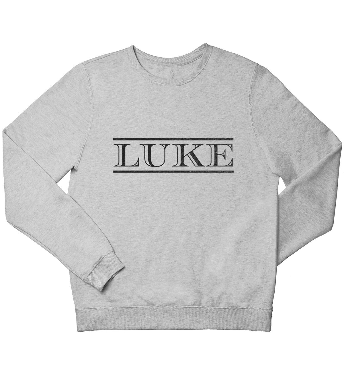 Personalised name children's grey sweater 12-13 Years