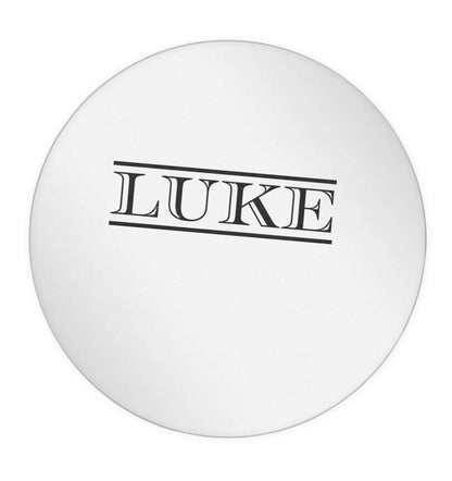 Personalised name 24 @ 45mm matt circle stickers