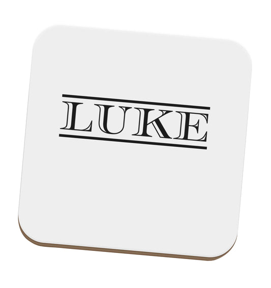 Personalised name set of four coasters