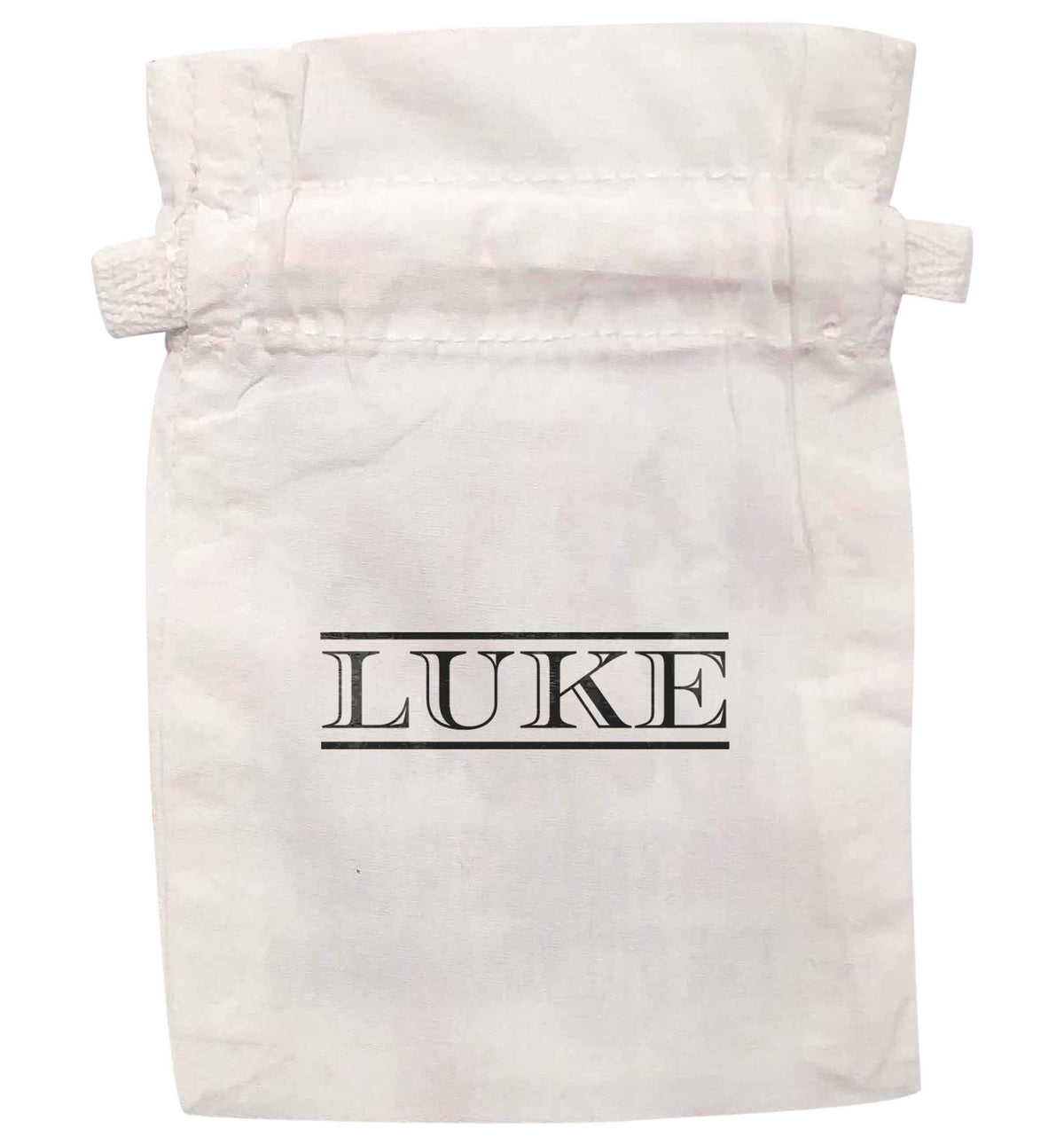 Personalised name | XS - L | Pouch / Drawstring bag / Sack | Organic Cotton | Bulk discounts available!