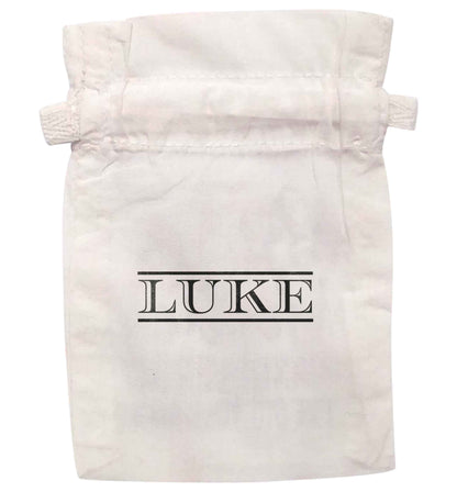 Personalised name | XS - L | Pouch / Drawstring bag / Sack | Organic Cotton | Bulk discounts available!