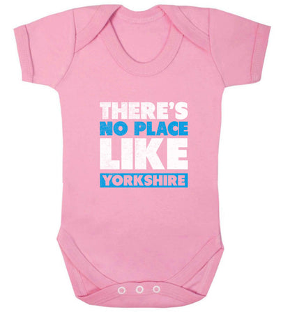 There's no place like Yorkshire baby vest pale pink 18-24 months