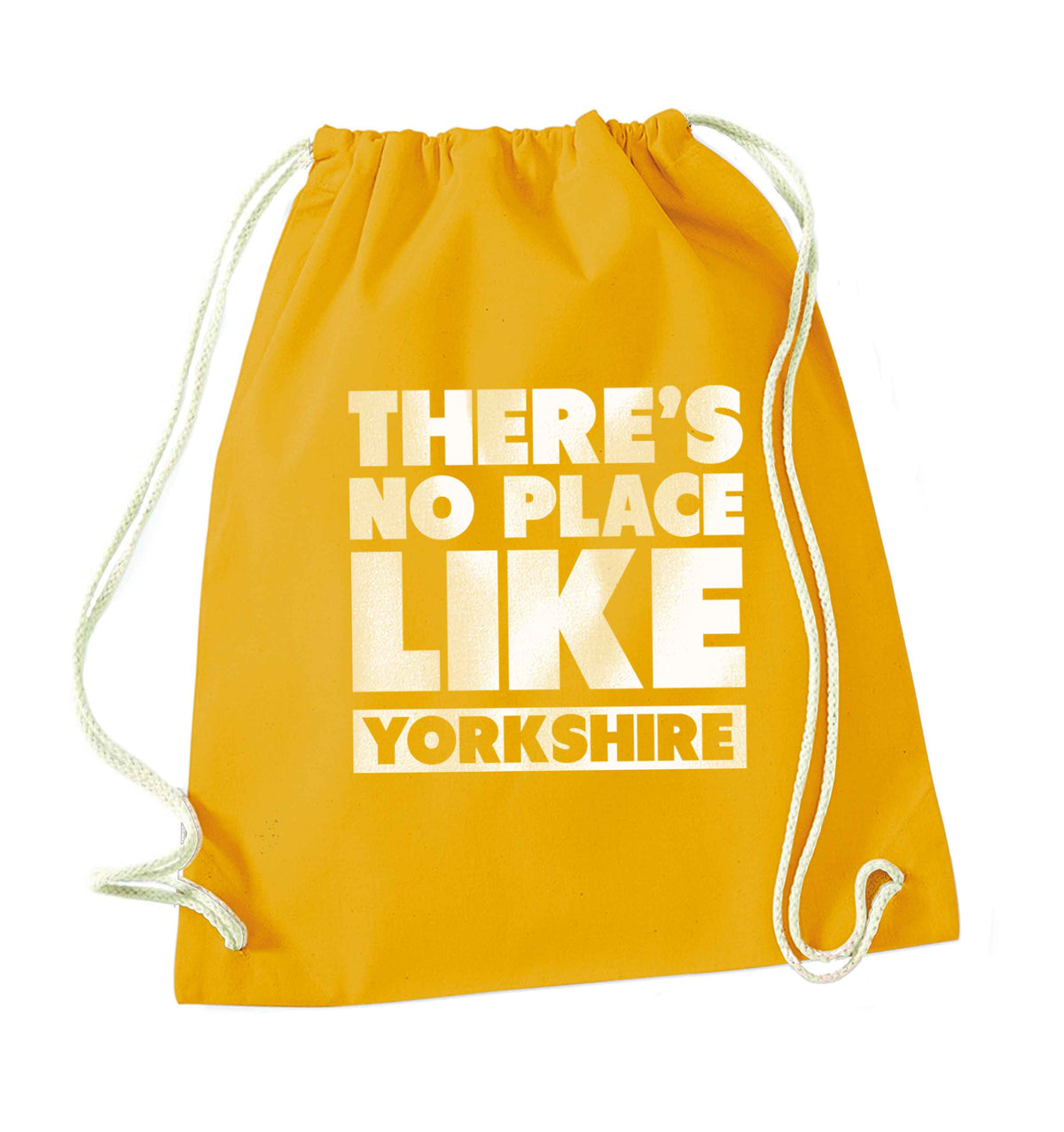 There's no place like Yorkshire mustard drawstring bag