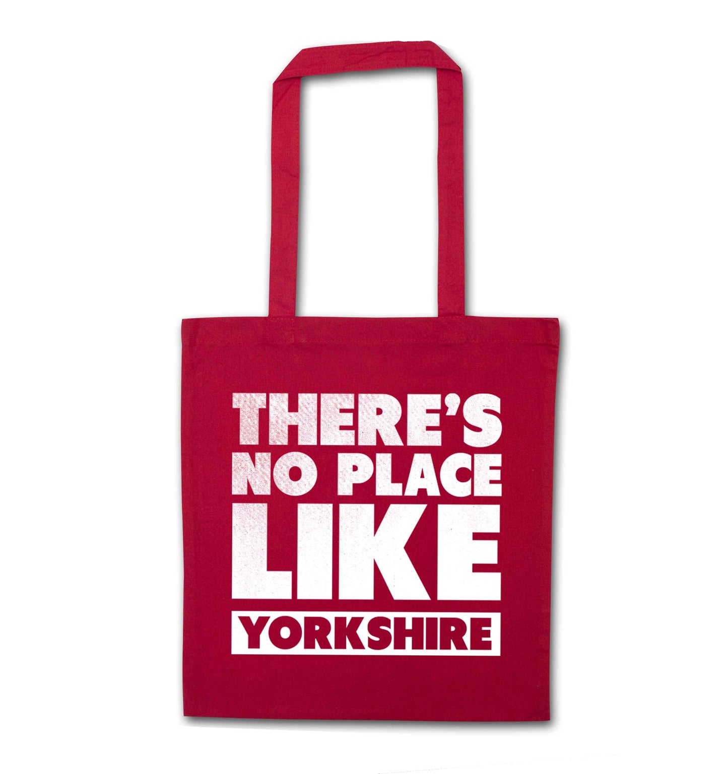There's no place like Yorkshire red tote bag