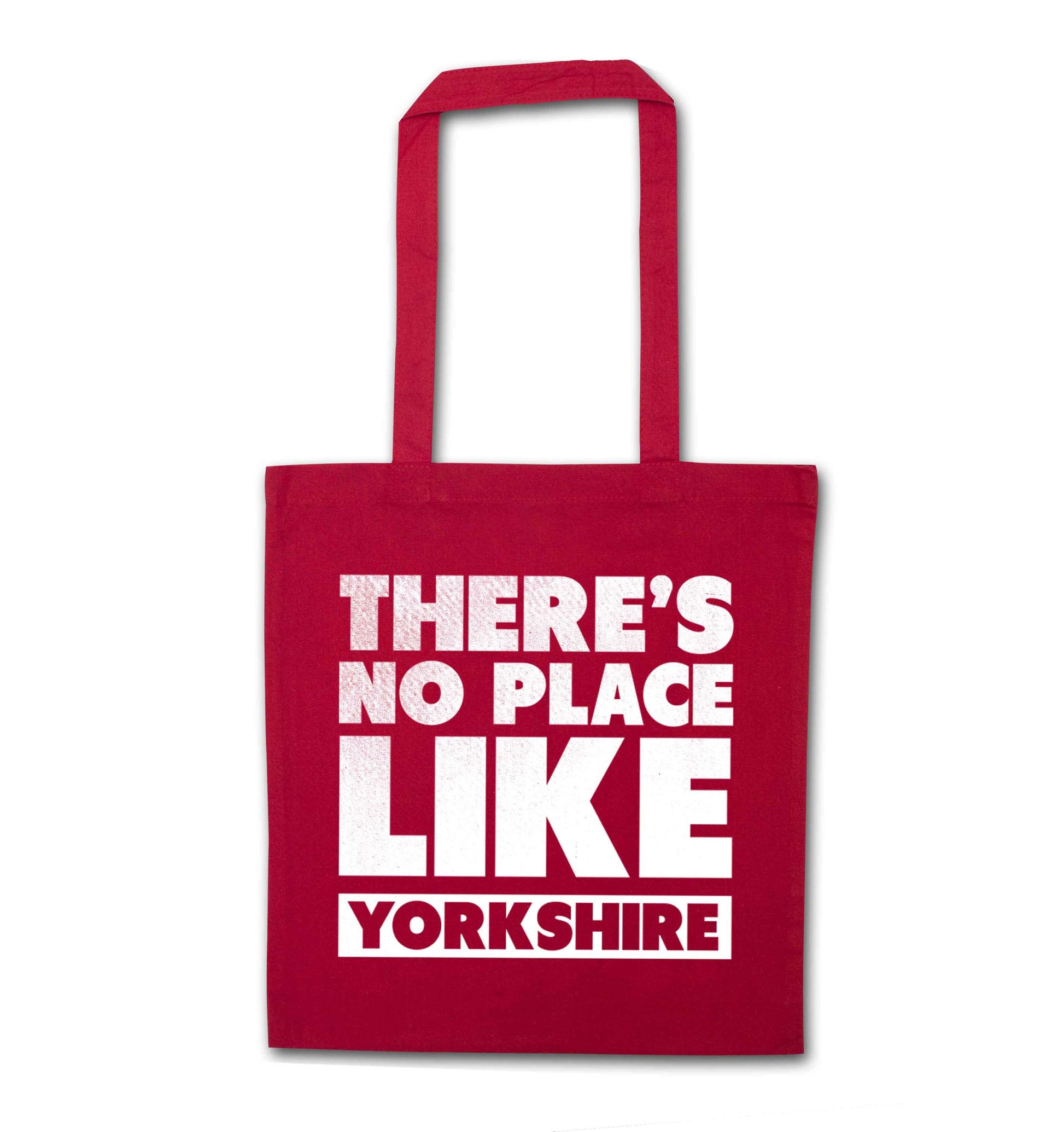 There's no place like Yorkshire red tote bag