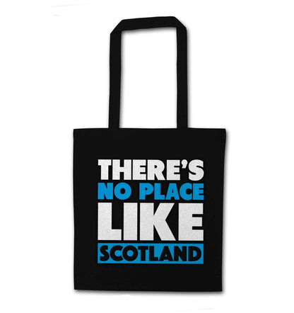 There's no place like Scotland black tote bag