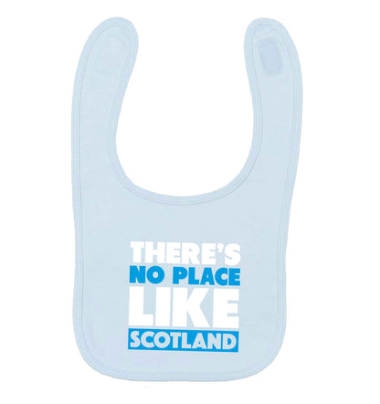 There's no place like Scotland pale blue baby bib