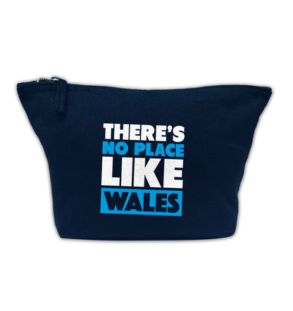 There's no place like Wales navy makeup bag