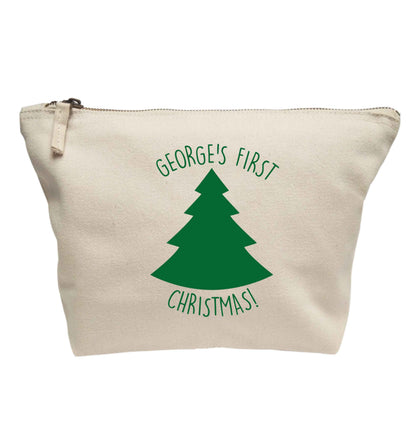 Personalised it's my first Christmas - tree | Makeup / wash bag