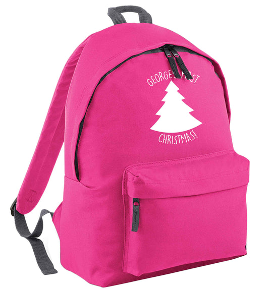 Personalised it's my first Christmas - tree | Children's backpack
