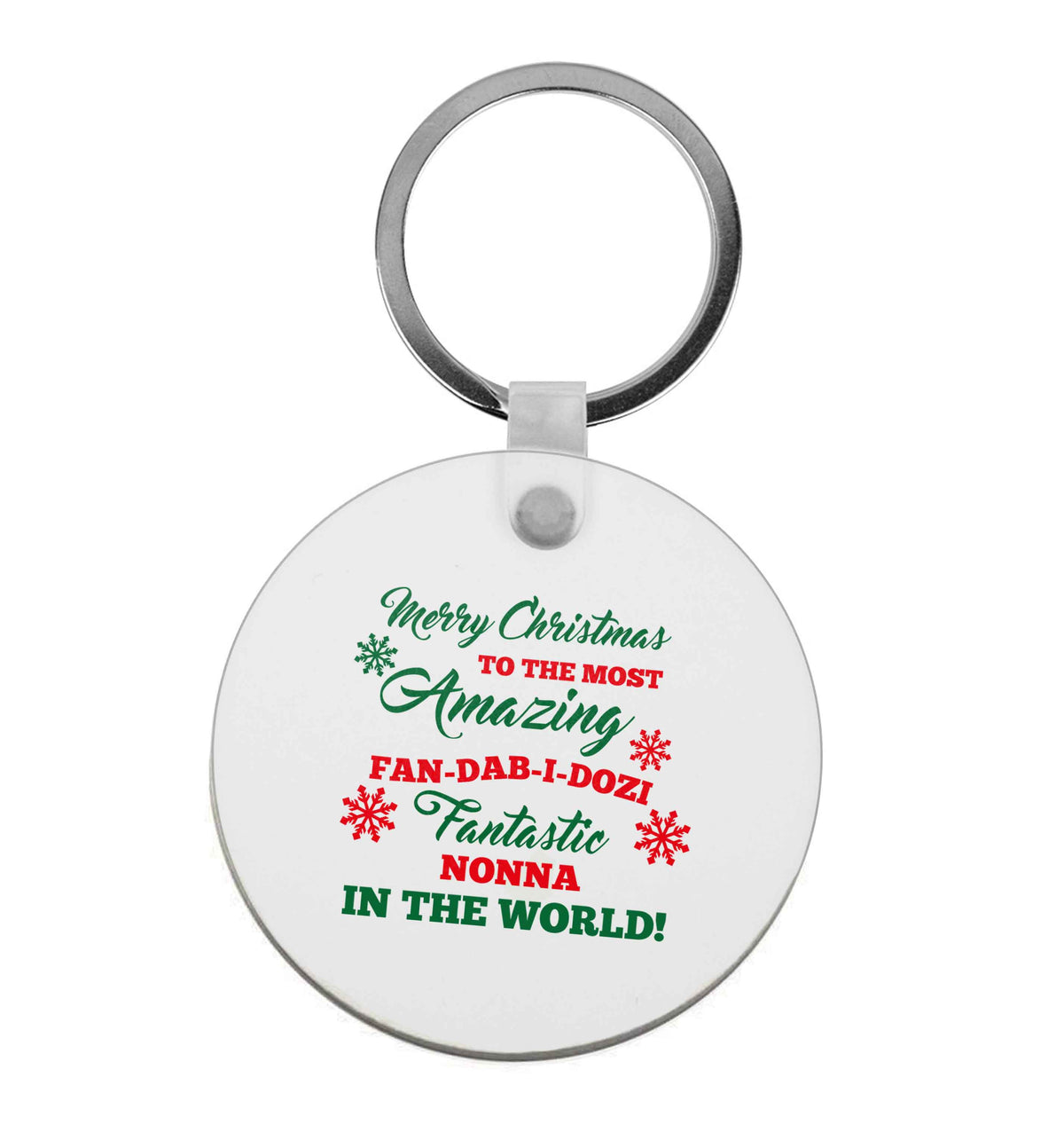 Merry Christmas to the most amazing fan-dab-i-dozi fantasic Nonna in the world | Keyring