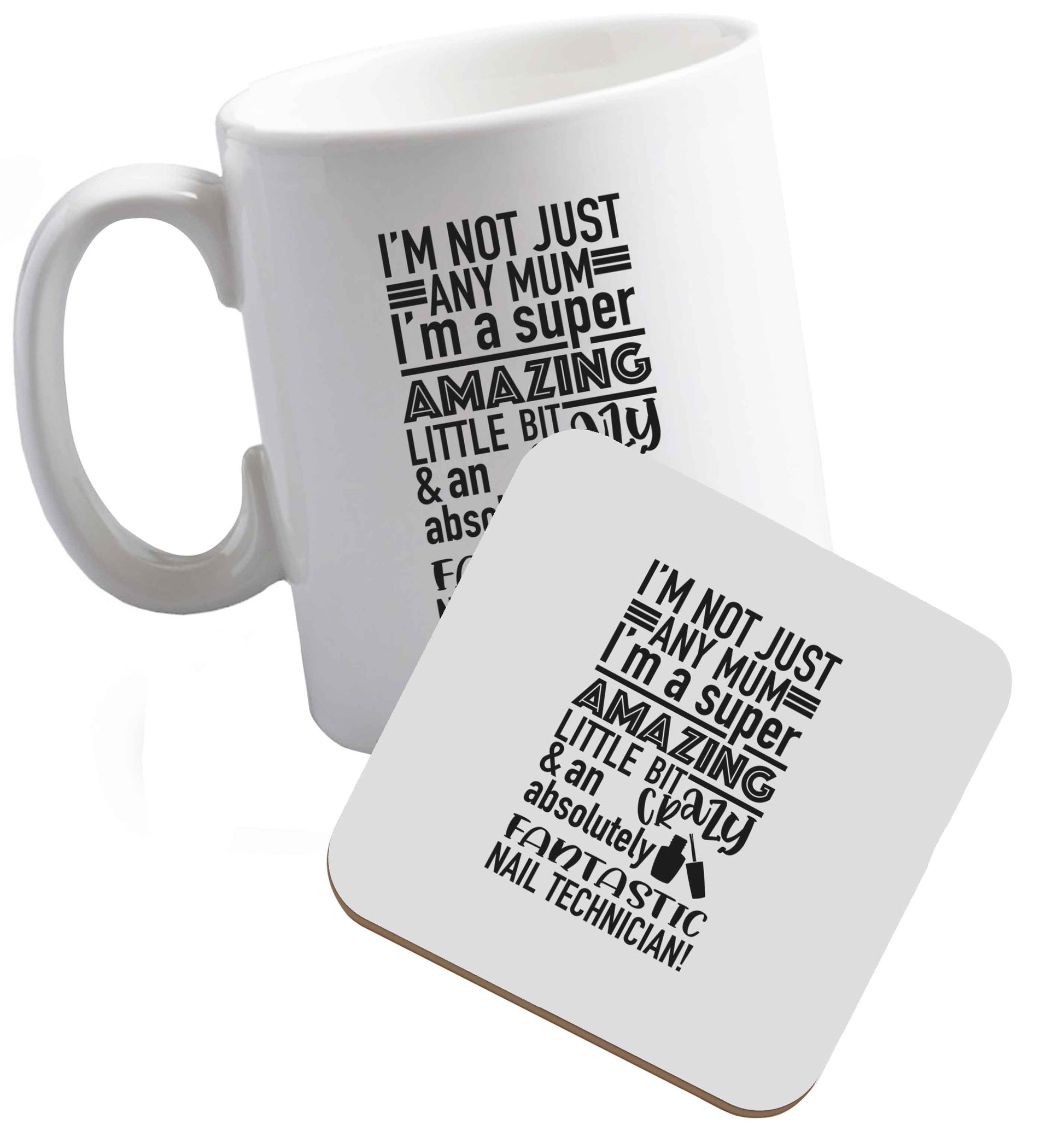 10 oz Tis The Season to Drink Whisky ceramic mug and coaster set right handed