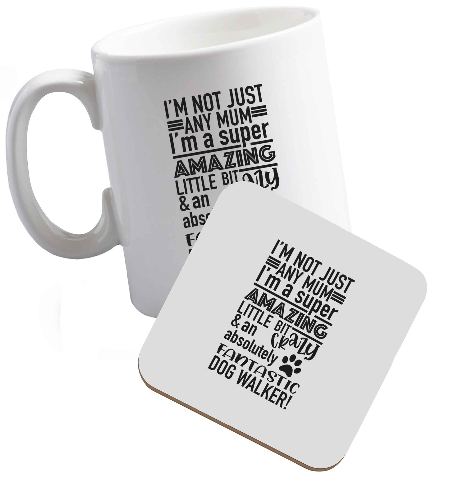 10 oz Tis The Season to Drink Whisky ceramic mug and coaster set right handed