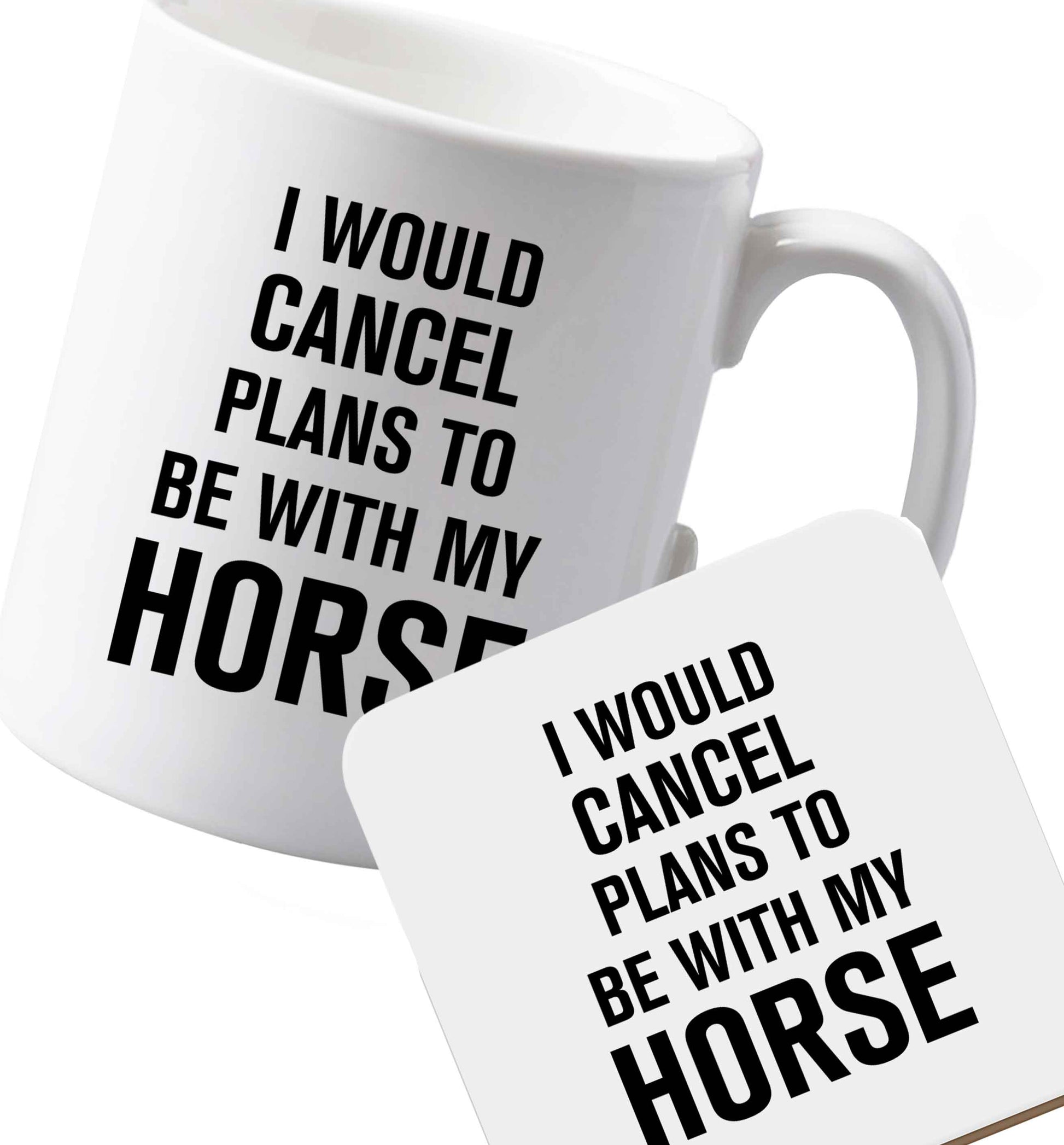 10 oz Ceramic mug and coaster Favourite Type Pan Pancake both sides