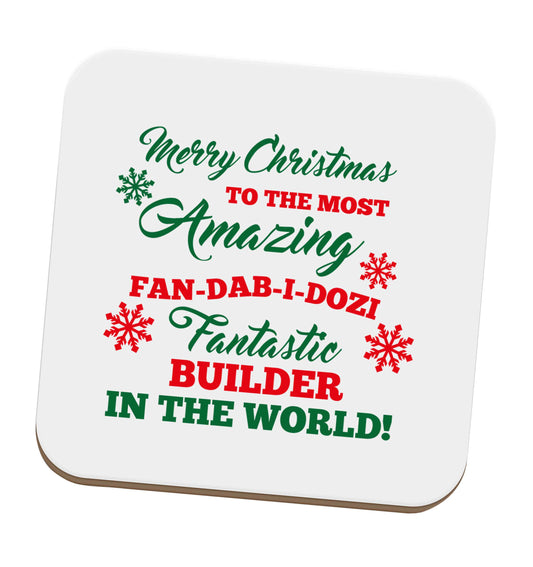 Merry Christmas to the most amazing builder in the world! set of four coasters