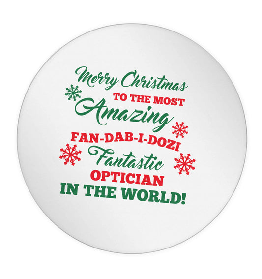 Merry Christmas to the most amazing optician in the world! 24 @ 45mm matt circle stickers