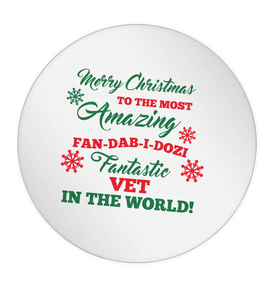 Merry Christmas to the most amazing vet in the world! 24 @ 45mm matt circle stickers