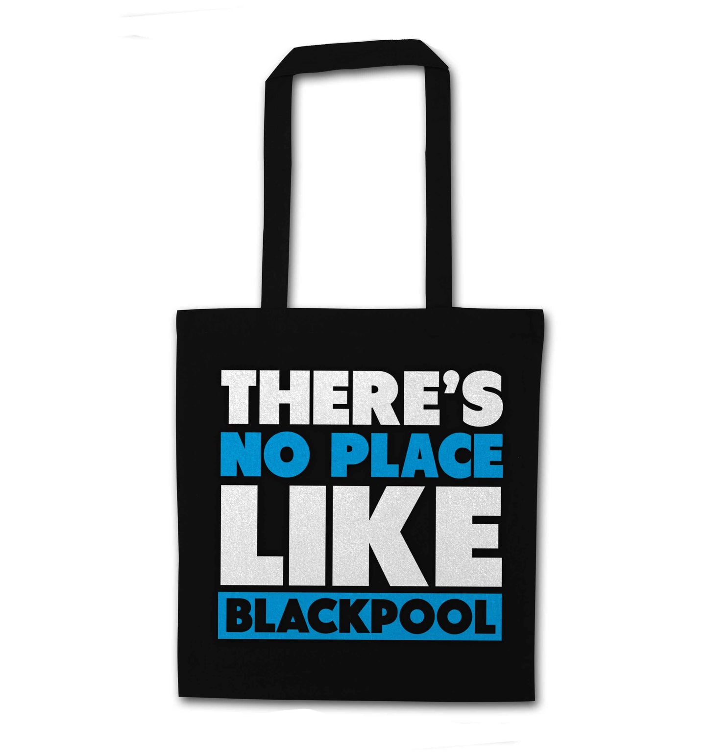 There's no place like Blackpool black tote bag