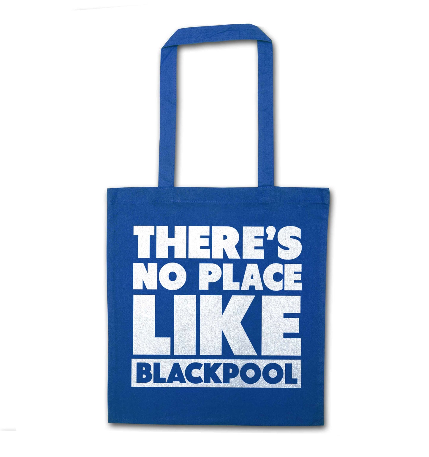There's no place like Blackpool blue tote bag