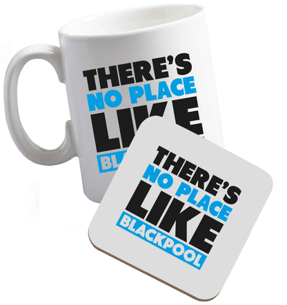 10 oz Tis The Season to Drink Whisky ceramic mug and coaster set right handed