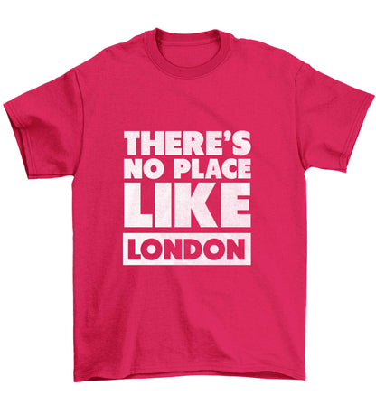 There's no place like England Children's pink Tshirt 12-13 Years