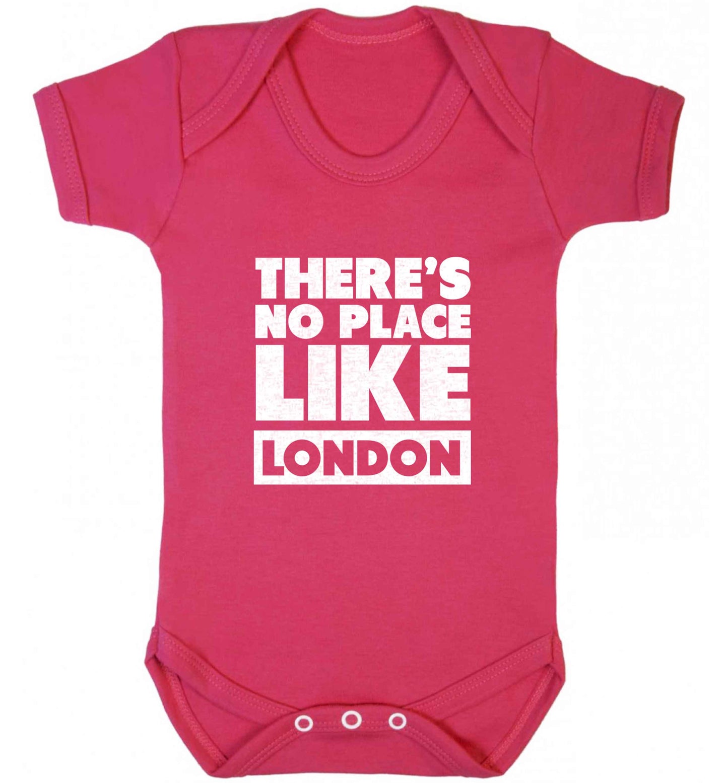 There's no place like England baby vest dark pink 18-24 months