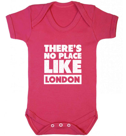 There's no place like England baby vest dark pink 18-24 months