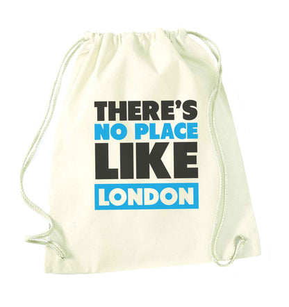 There's no place like England natural drawstring bag
