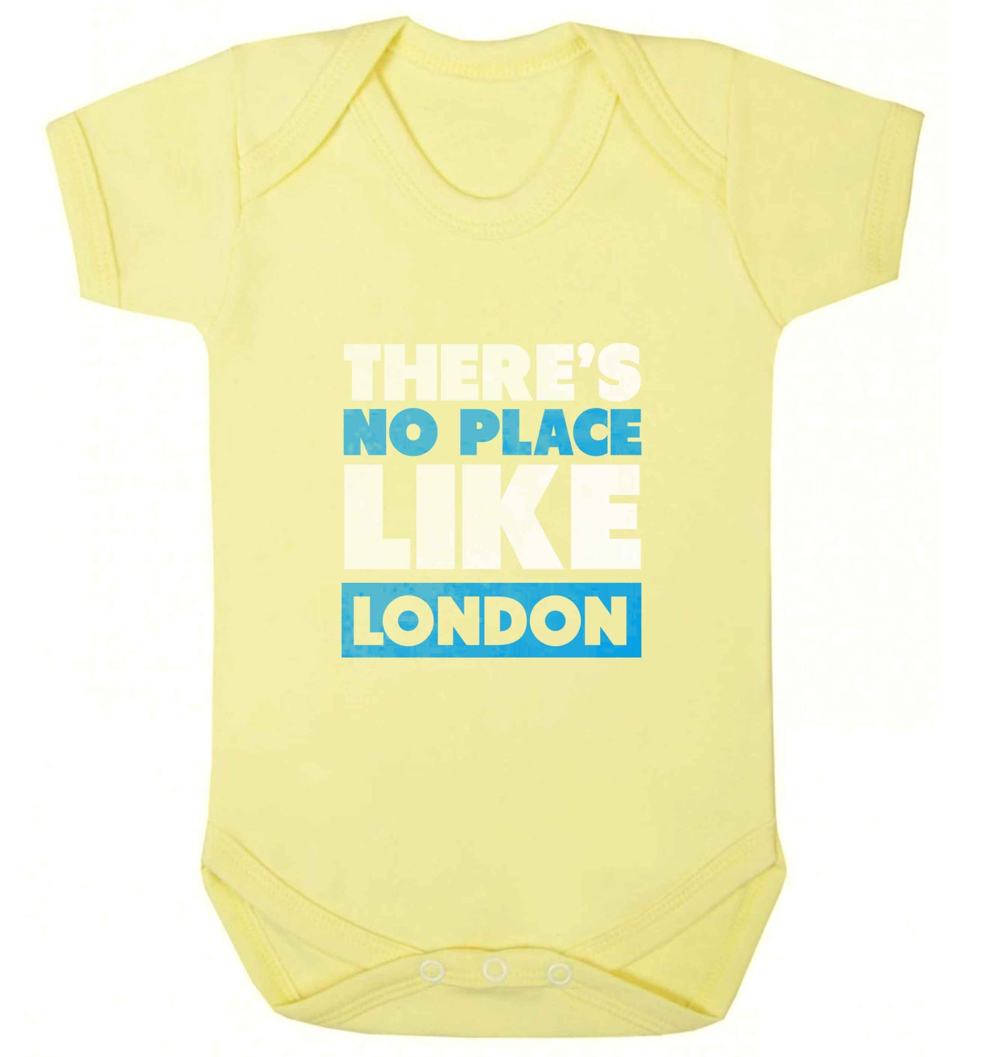 There's no place like England baby vest pale yellow 18-24 months