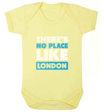 There's no place like England baby vest pale yellow 18-24 months