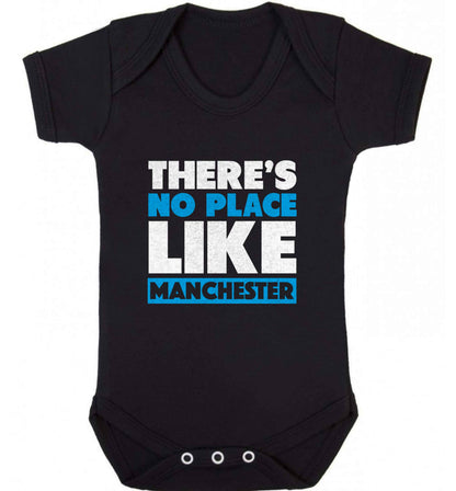 There's no place like Manchester baby vest black 18-24 months