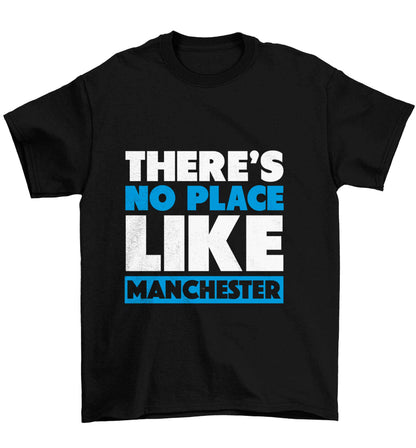 There's no place like Manchester Children's black Tshirt 12-13 Years