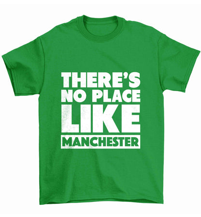There's no place like Manchester Children's green Tshirt 12-13 Years
