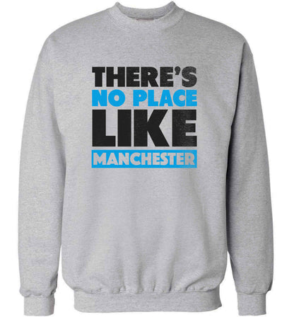 There's no place like Manchester adult's unisex grey sweater 2XL