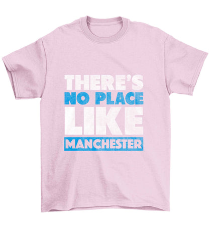 There's no place like Manchester Children's light pink Tshirt 12-13 Years