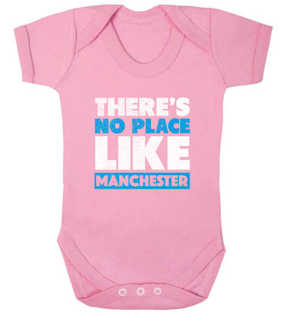 There's no place like Manchester baby vest pale pink 18-24 months
