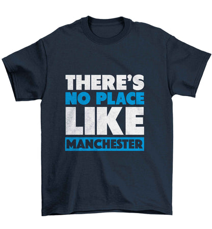 There's no place like Manchester Children's navy Tshirt 12-13 Years